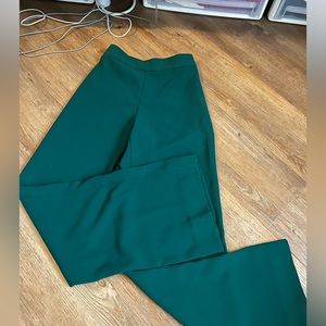 Zara green wide leg dress pants